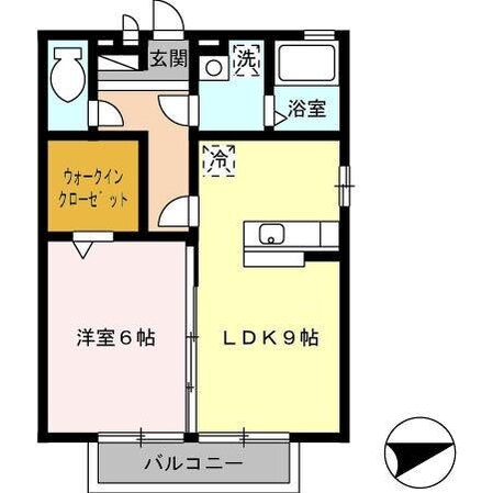 エバーグリーンの物件間取画像